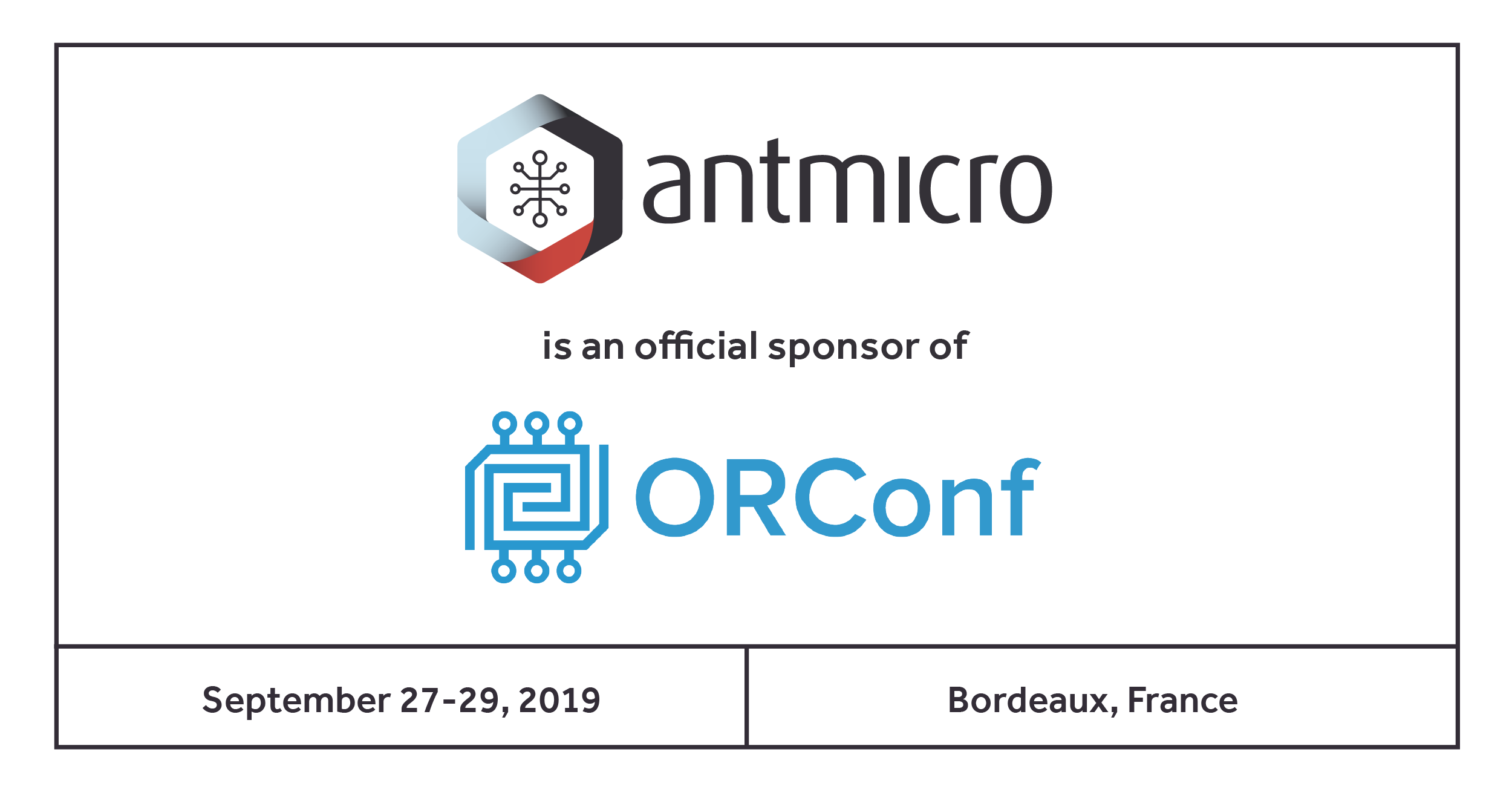 Antmicro sponsors ORConf 2019